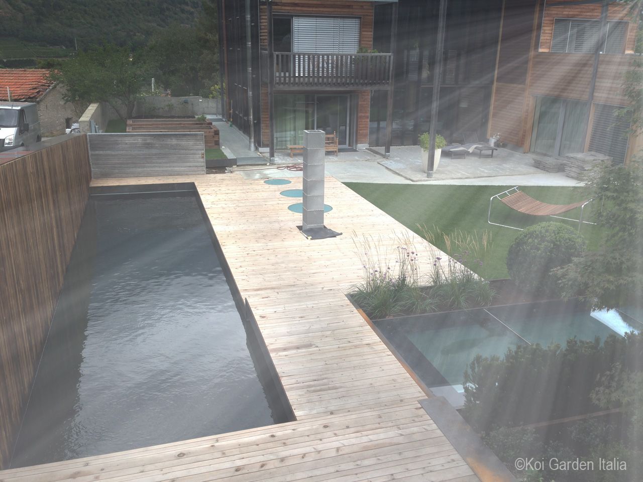 Projektierung einer Koi Teichanlage von ca. 100.000 Liter - Zone Südtirol - 